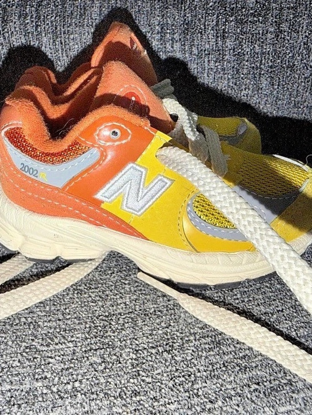New Balance 2002R Toddler Ginger Lemon Sneakers Yellow & Orange